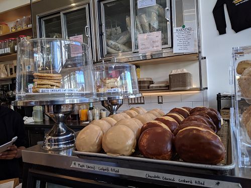 Dessert trays - cookies and donuts at The Butcher's Son in Berkeley