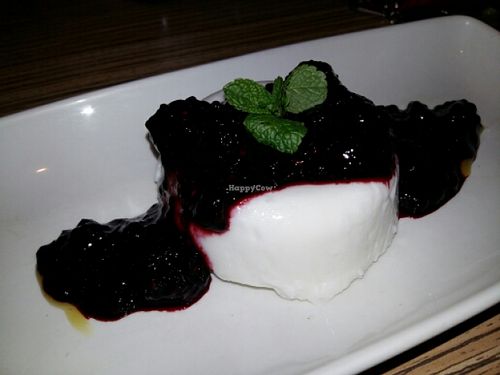 a vegan desert at Las Iguanas in Milton Keynes