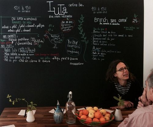 menu at Lula Cantine Bio & Veggie in Paris