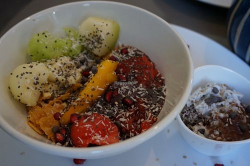 Brunch (Sweet plate) [vegan] at Lula Cantine Bio & Veggie in Paris