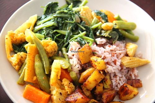 Food from the buffet.  at One Yoga Cafe in Koh Phangan