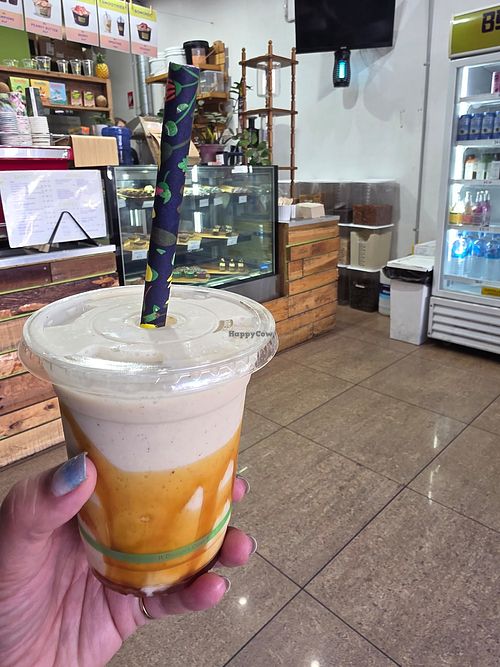 PB smoothie at Bom Dia Bowls Acai Bar in Glenelg