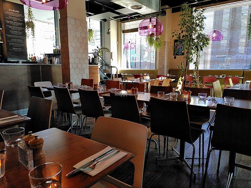 Eat-in space at Mildreds - Kings Cross in North London