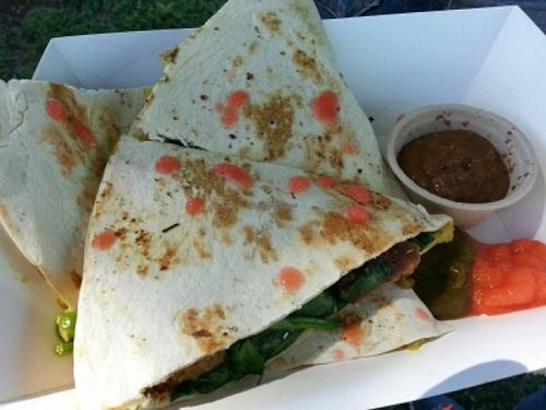 Samoa quesadilla at Counter Culture Junior Food Truck in Austin
