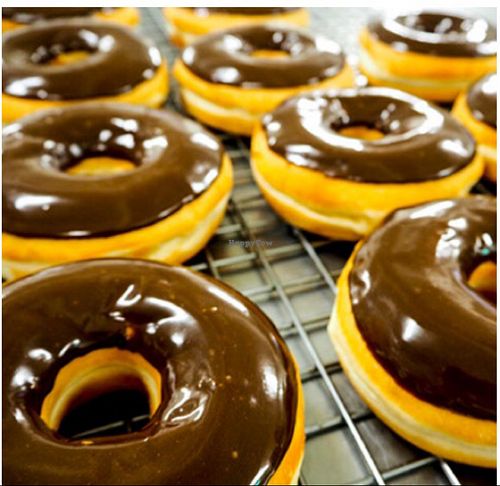 vegan choc donuts at Bakery on O'Connell  in North Adelaide