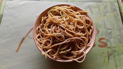 spaghetti  at Ammaji's Ayurvedic Restaurant in Vrindavan