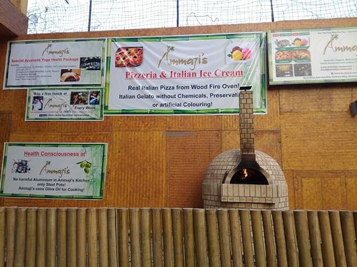 Wood Fire Pizza Oven - for real Italian taste in your pizza! at Ammaji's Ayurvedic Restaurant in Vrindavan