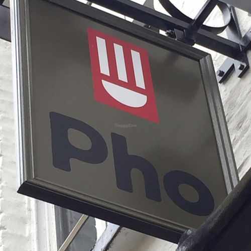 Sign at Pho in Cambridge