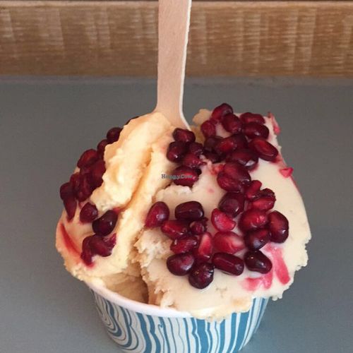 passionfruit and wowbutter w/ pomegranate  at Yorica in London