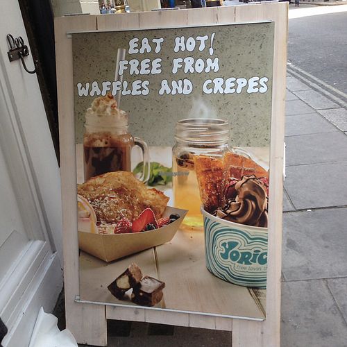 waffles and crepes at Yorica in London