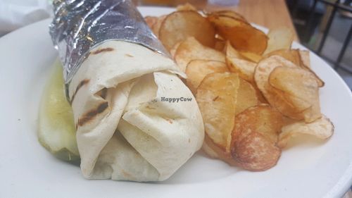 Smoked tofu wrap at XYZ the Tavern in Cleveland