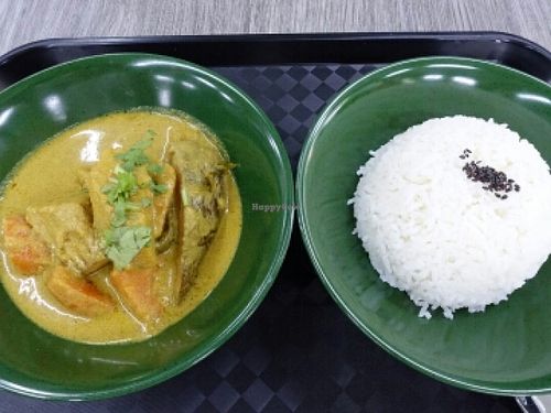 self made spices curry rice  at iGreen Healthy Living in West Singapore