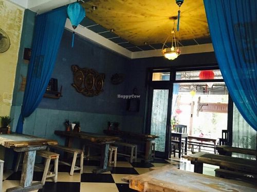 table at Am Vegetarian & Hideaway in Hoi An