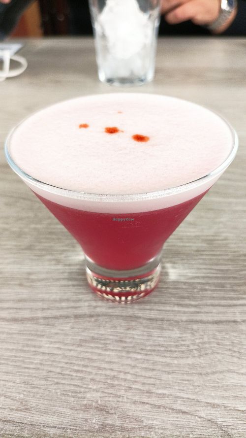 Pisco sour de uva Borgoña at Seitan Urban Bistro in Lima