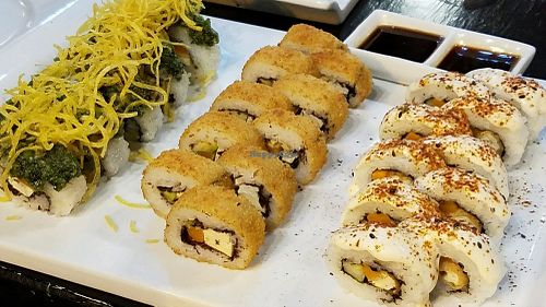 sushi combo plate 2 at Seitan Urban Bistro in Lima