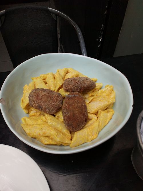 Huancaina con nuggets at Seitan Urban Bistro in Lima