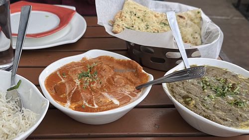 Malai Kofta and Saag Paneer  at Saffron Indian Bistro in Oro Valley