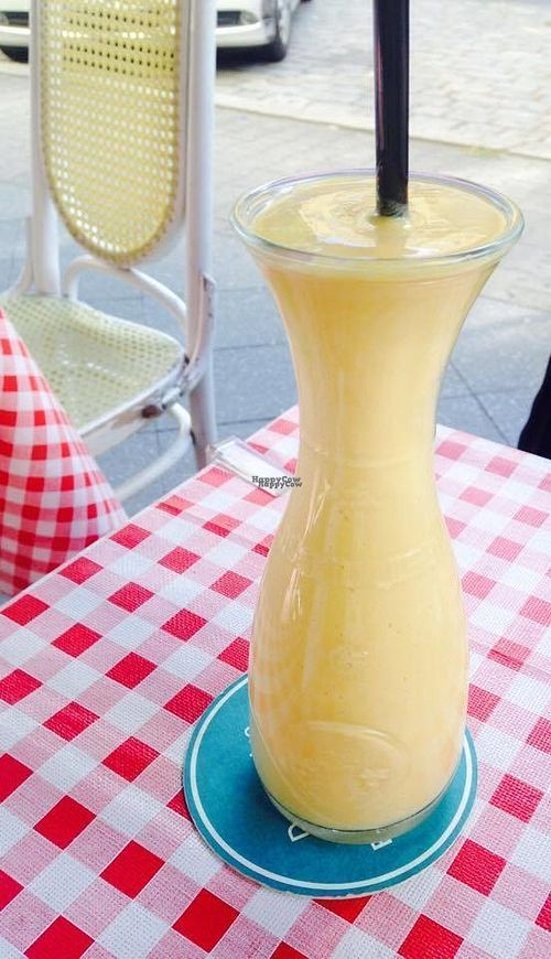 small mango lassi at Zen House in Berlin