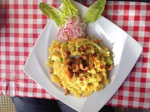 Fried rice with vegs, tofu and nuts at Zen House in Berlin