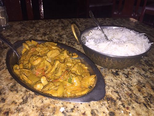 mushroom curry at India Palace in Orlando