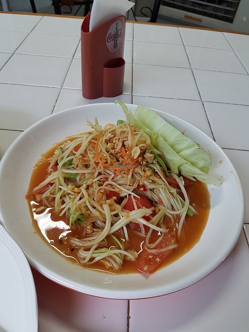 stir fry at Vegetarian Eatery & Shop in Prachuap Khiri Khan