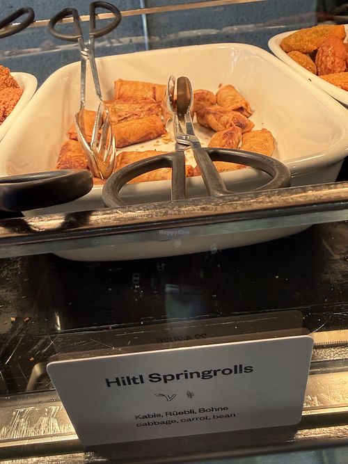 spring rolls  at Hiltl - Sihlpost in Zurich
