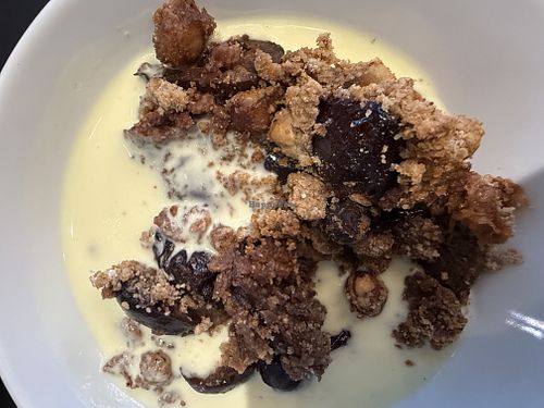 crumble vegan  at Hiltl - Sihlpost in Zurich