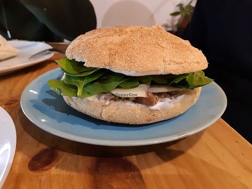 Mushroom sandwich #Veganuary at La Alpargata in Madrid