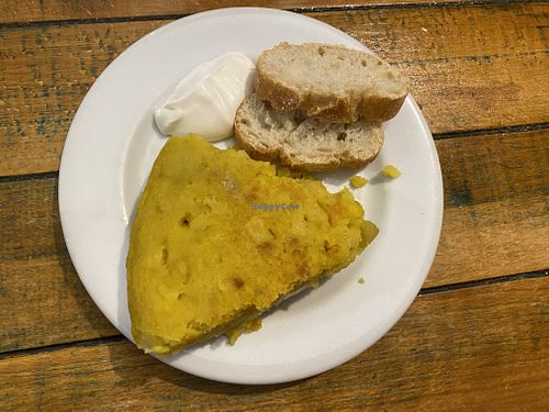 Potato tortilla (different angle )  at La Alpargata in Madrid