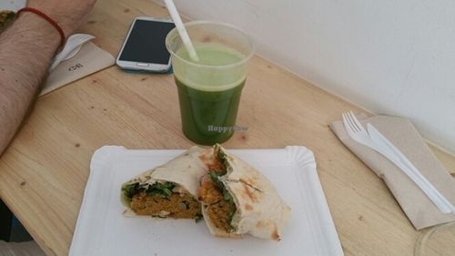 quinoa wrap at COCO in Barcelona