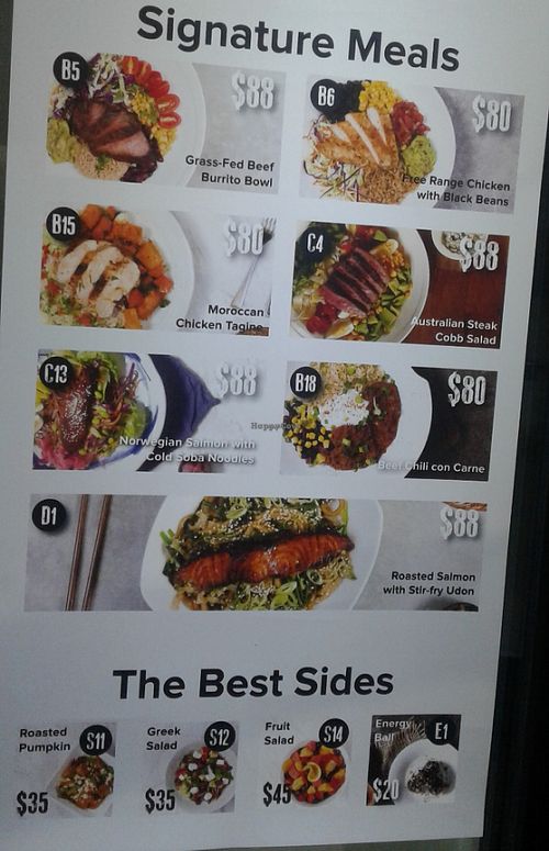 Meat based food menu at Genie Juicery - Hollywood Rd in Hong Kong Island