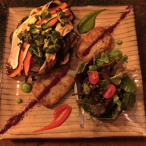 vegan stuffed mushroom at Cinnamon Bistro  in Lake Zurich