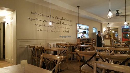 interior at Excalibur Cafe in Glastonbury