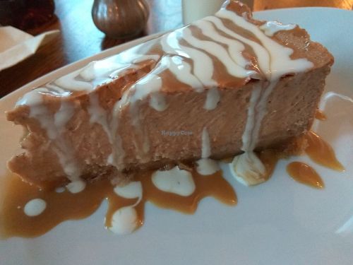 Pumpkin cheesecake at The Peacock in Nottingham