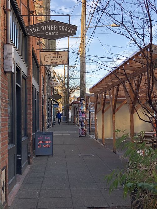 On Ballard Avenue   at The Other Coast Cafe in Seattle