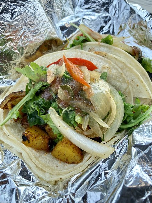 Potato Tacos at A Broken Angel - Food Cart + Catering in Bend