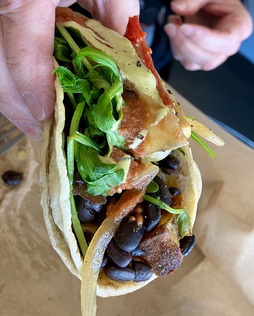 The “Griff” Taco  at A Broken Angel - Food Cart + Catering in Bend