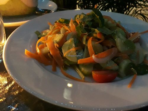 Cucumber Salad at Pink House Garden in Chiang Mai