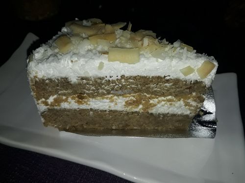 Coconut Cake (Vegan) at Pink House Garden in Chiang Mai