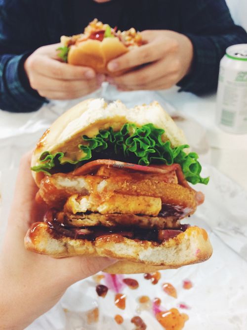 The kiwiburger  at The Burgerie in Auckland