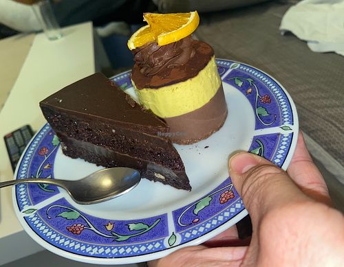 Chocolate Cake And Chocolate Orange Cheesecake   at Vis a Vis Vincek Cake and Ice Cream in Zagreb