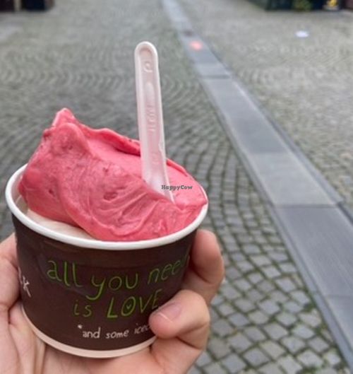 Raspberry And Banana Gelato   at Vis a Vis Vincek Cake and Ice Cream in Zagreb