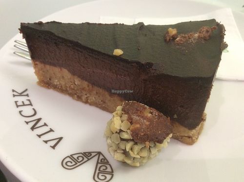 Probably the best of the vegan and sugar free cakes at Vincek  at Vis a Vis Vincek Cake and Ice Cream in Zagreb
