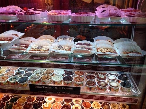 Displays at Süssi Salon de Thé Francais in Vienna