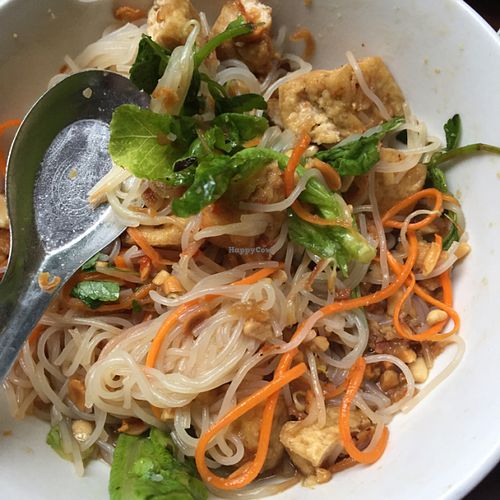 veg noodle at Noodle & Roll in Hanoi