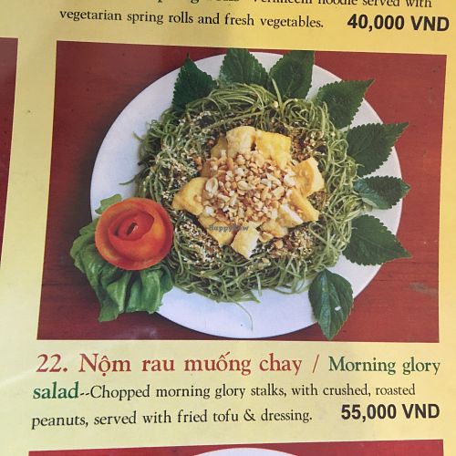 salad at Noodle & Roll in Hanoi
