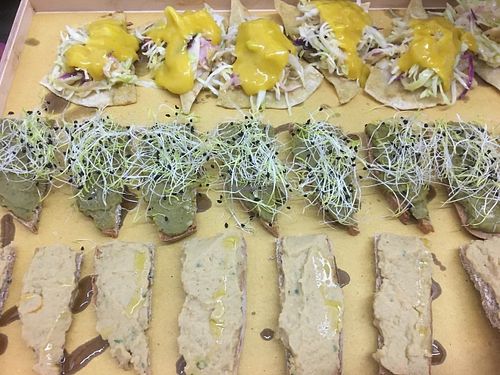 Crostini e taco come antipasto. Ottimi at Comese Bar in Rome