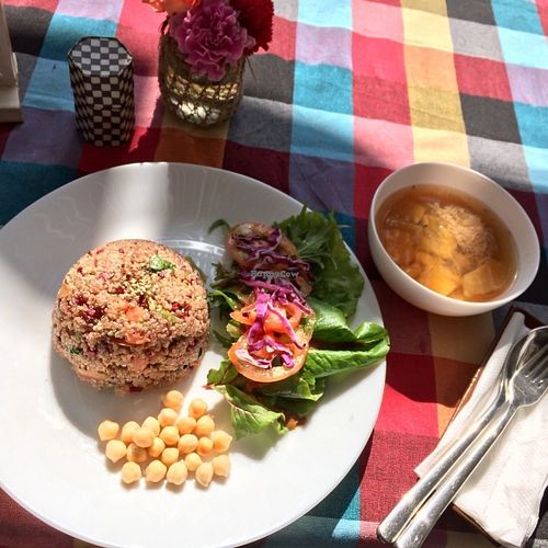 Quinoa salad at Bliss Pure Foods in Kathmandu