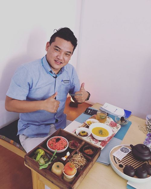 Phiten and bliss set meal  at Bliss Pure Foods in Kathmandu