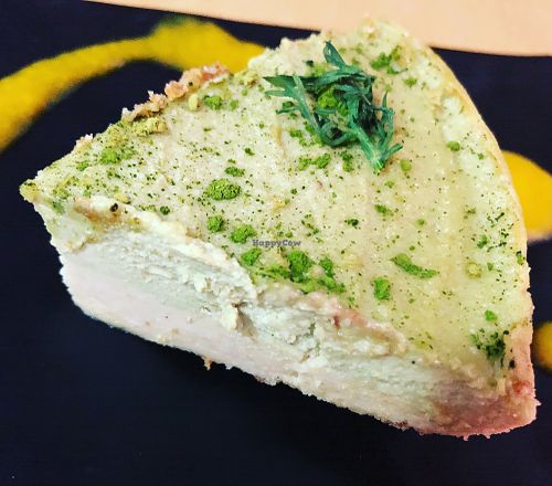 Raw vegan cheesecake  at Bliss Pure Foods in Kathmandu